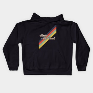 retro vintage color Tennis - The Band Kids Hoodie